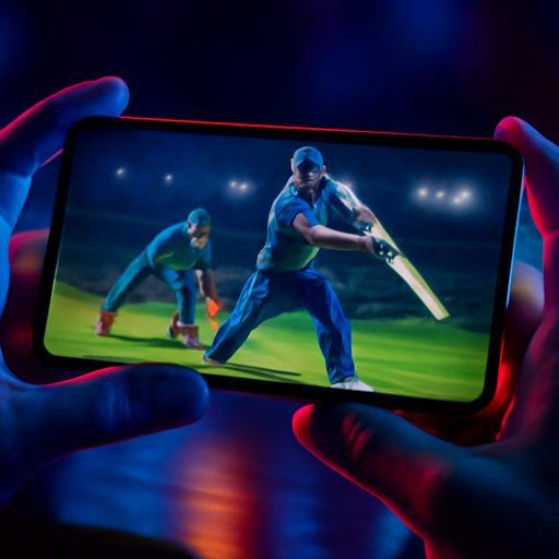 sports betting app cricket score feed on smartphone