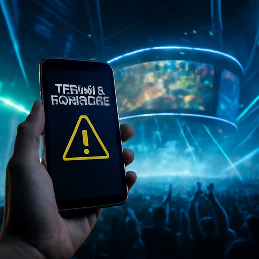 sports betting app security warning on phone screen